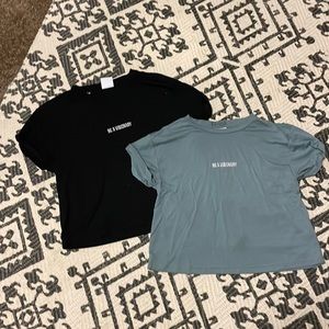 Two Small Gymshark Work Out T-shirts